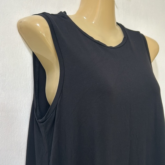 EILEEN FISHER WOMENS SWING TANK TOP SLEEVELESS BLACK OVERSIZED Sz XS - Picture 5 of 11